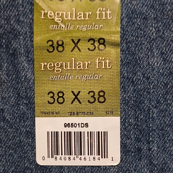 Wrangler Men's 38X38 Regular Fit Blue Jeans - Picture 5 of 13